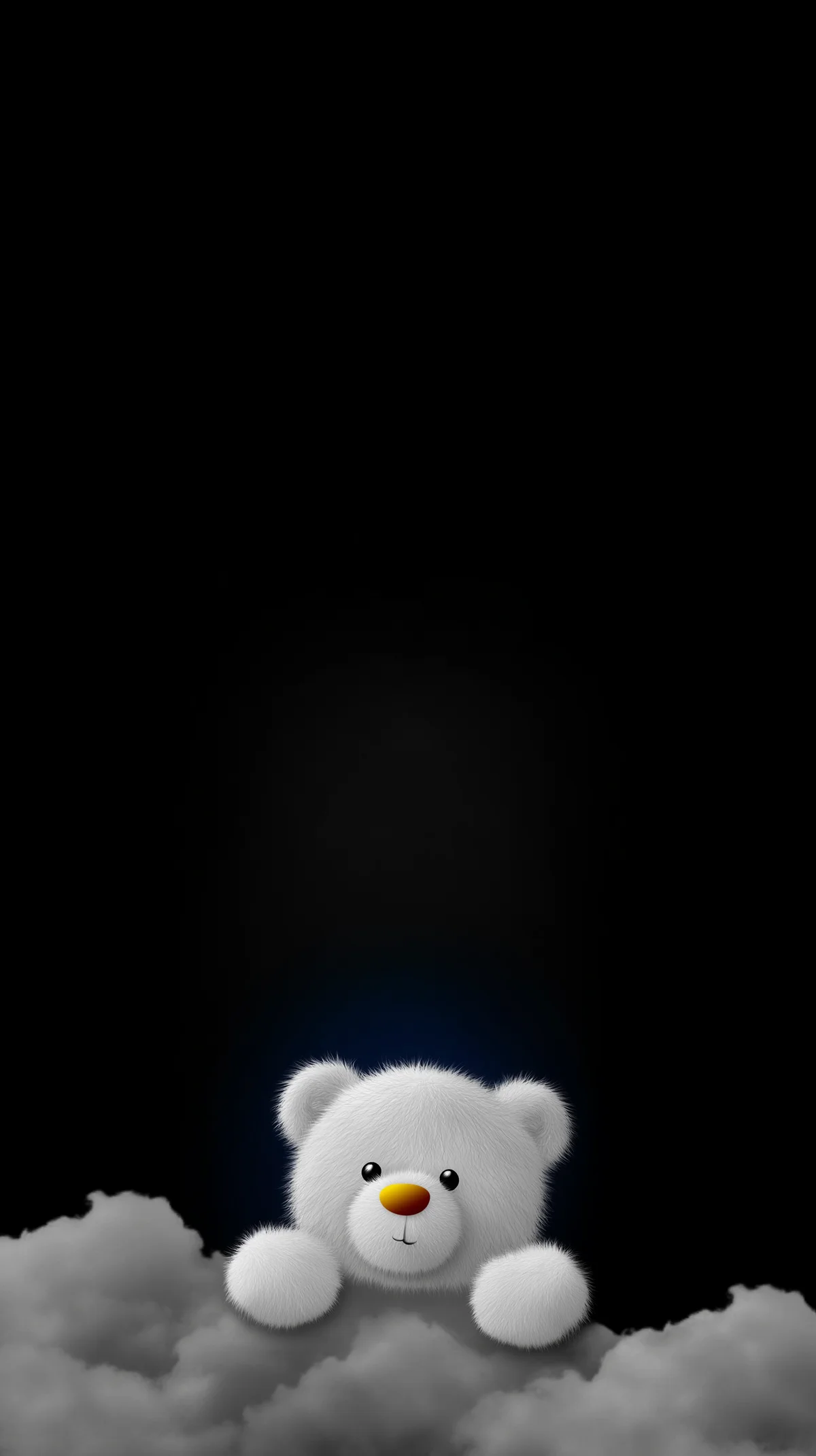Soft White Teddy Bear Cloud Wallpaper for AMOLED Screens wallpaper - polar bear wallpapers | Picmaze