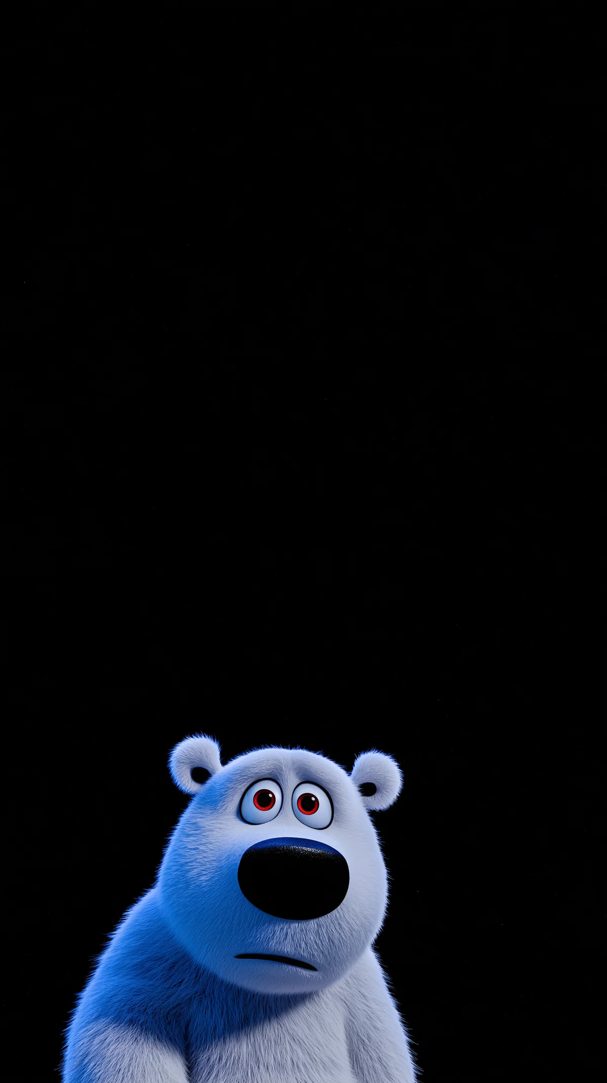 Dark Polar Bear Wallpaper with Minimal Blue Glow wallpaper - polar bear wallpapers | Picmaze