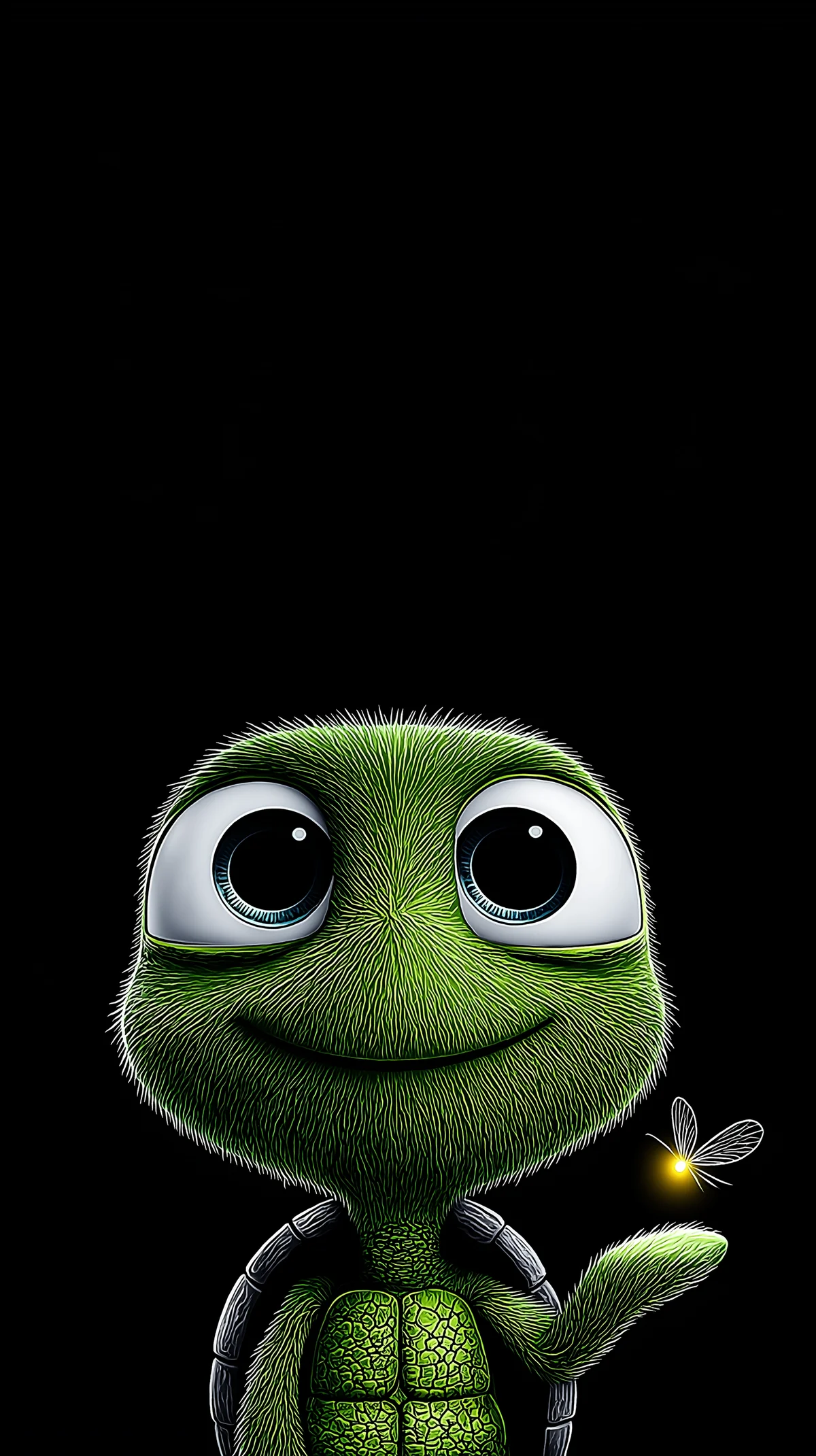 Minimal Cute Turtle Glow Wallpaper for AMOLED Phones wallpaper - Turtle | Picmaze