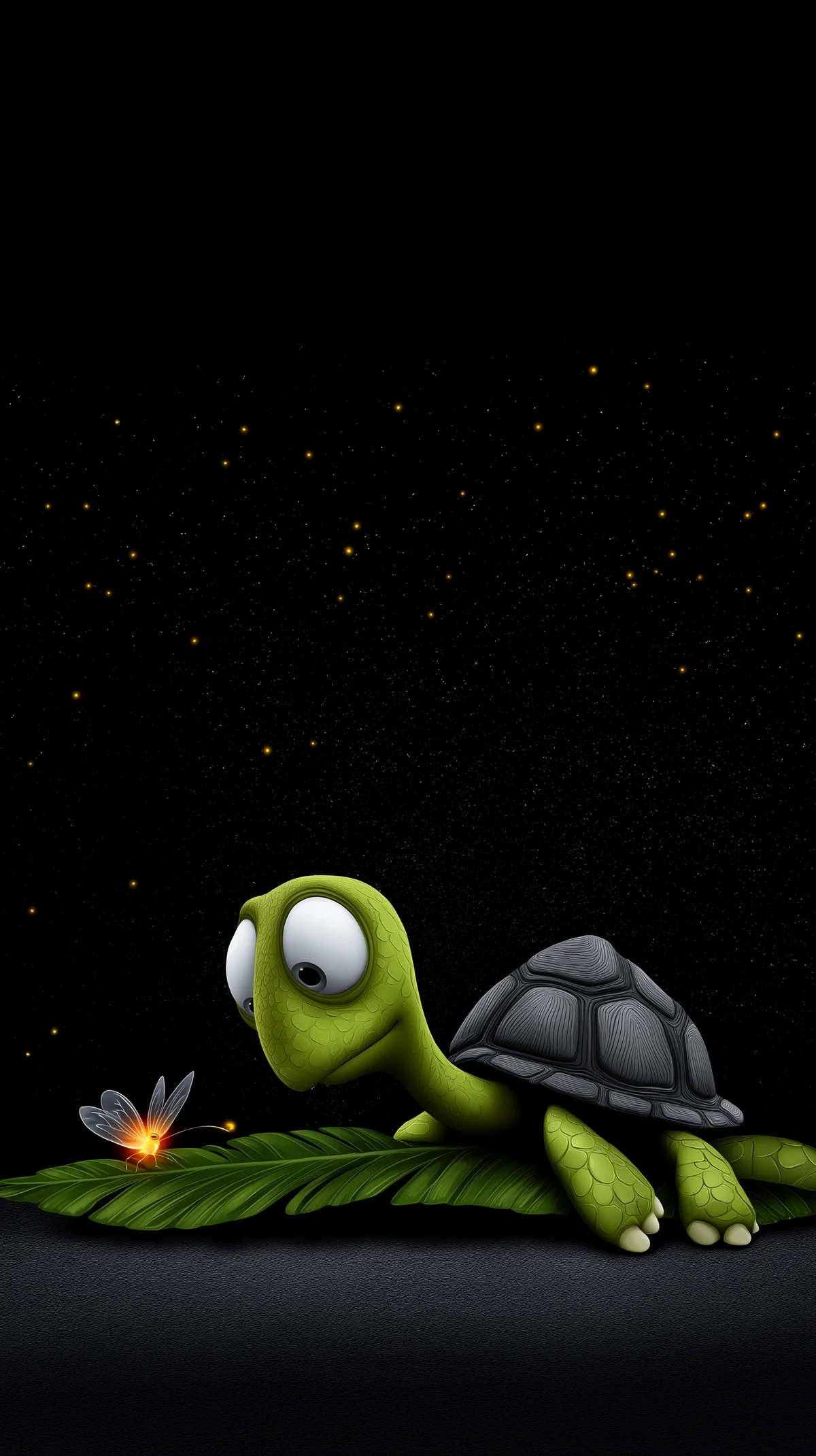 Cute Turtle and Firefly Night Wallpaper for Phones wallpaper - Turtle | Picmaze