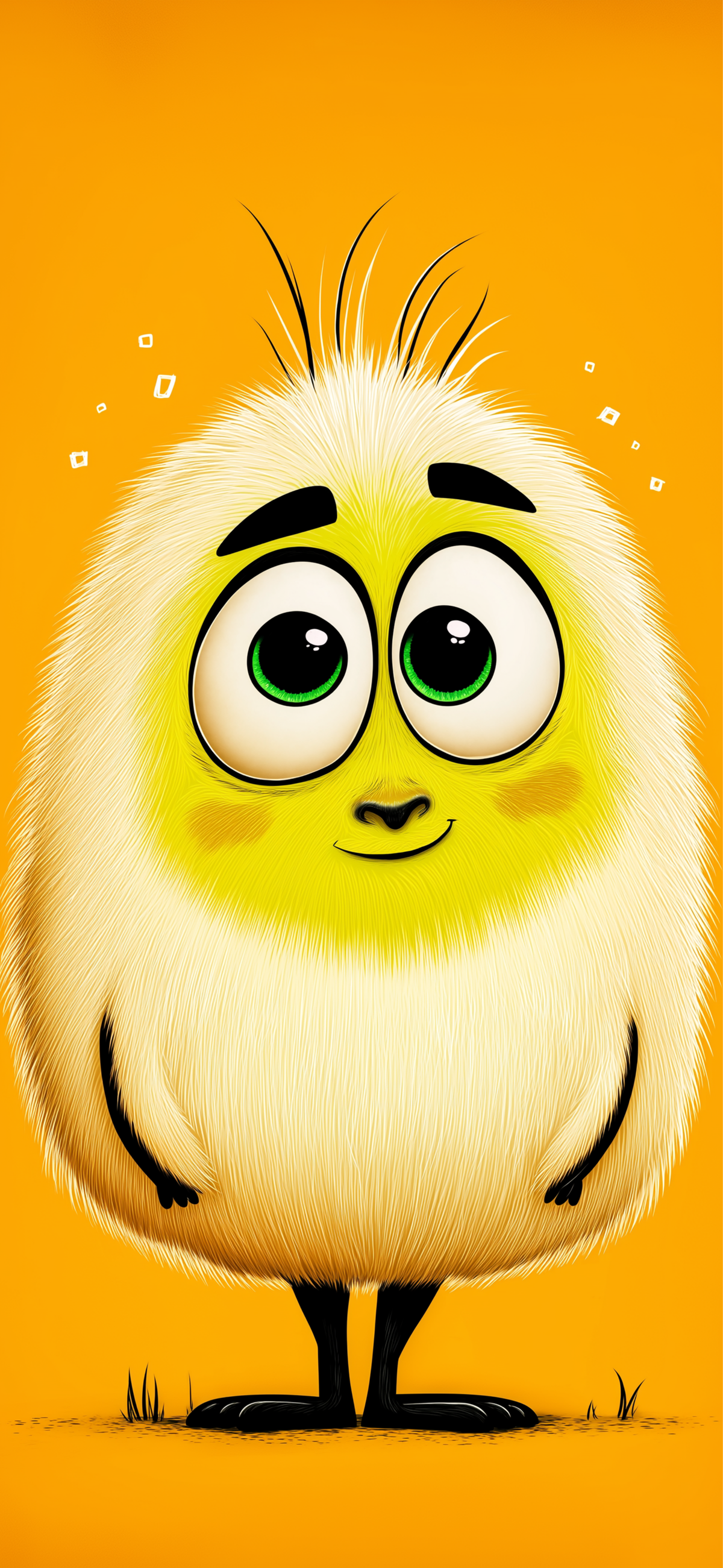 Cute Yellow Cartoon Character Wallpaper – Fun HD Phone Background | Picmaze