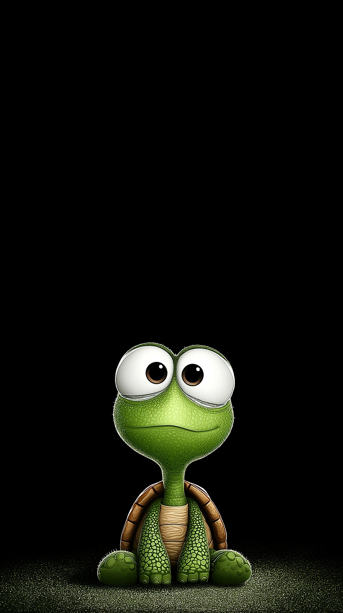 Minimal Cute Turtle Cartoon Wallpaper for AMOLED Phones wallpaper - Turtle | Picmaze