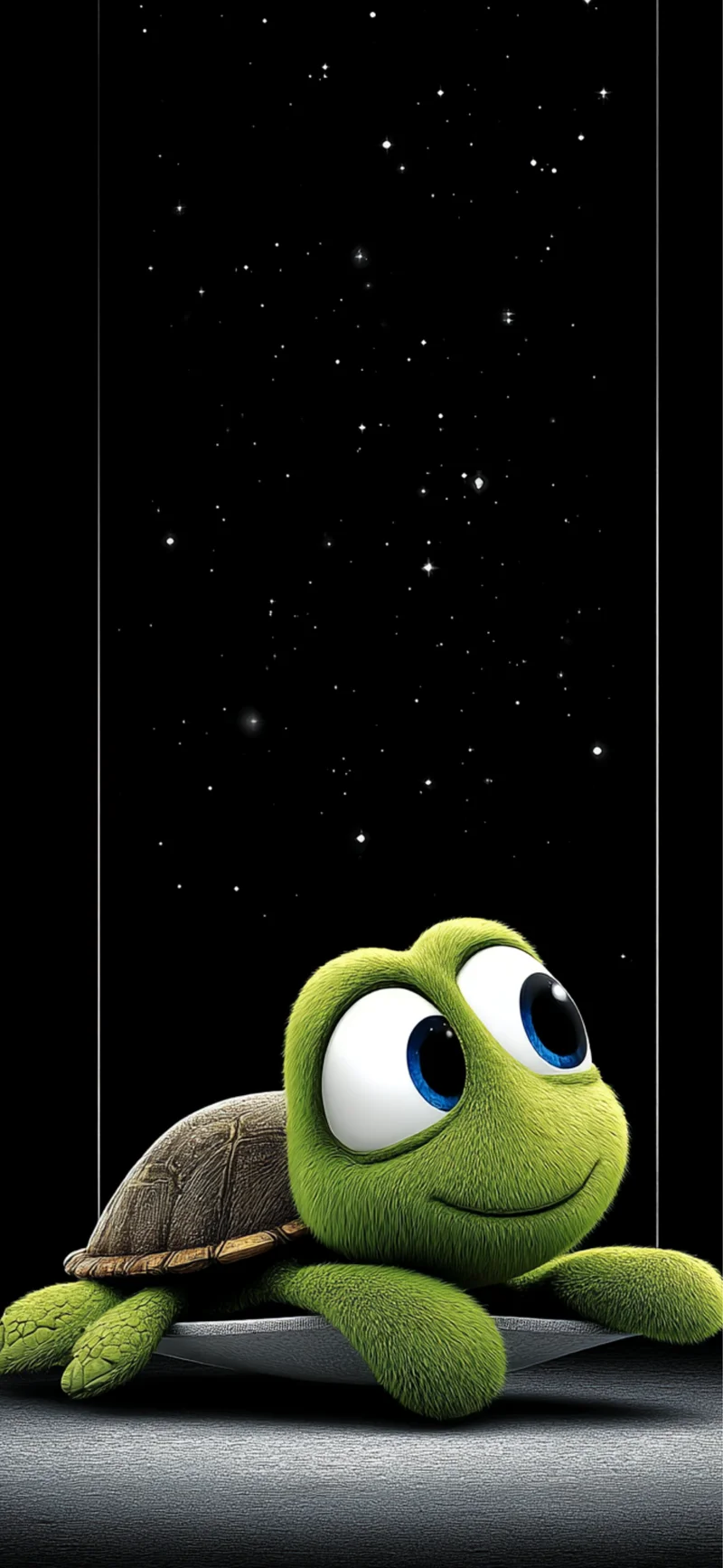 Cute Turtle Starry Night 4K Wallpaper HD Cartoon Background - ios wallpapers mobile Wallpaper | Picmaze