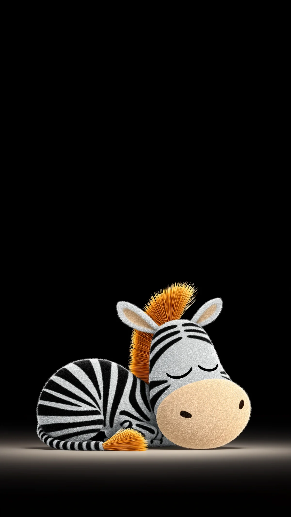 Sleeping Cute Zebra Wallpaper with Soft Minimal Dark Theme wallpaper - Zebra wallpapers | Picmaze