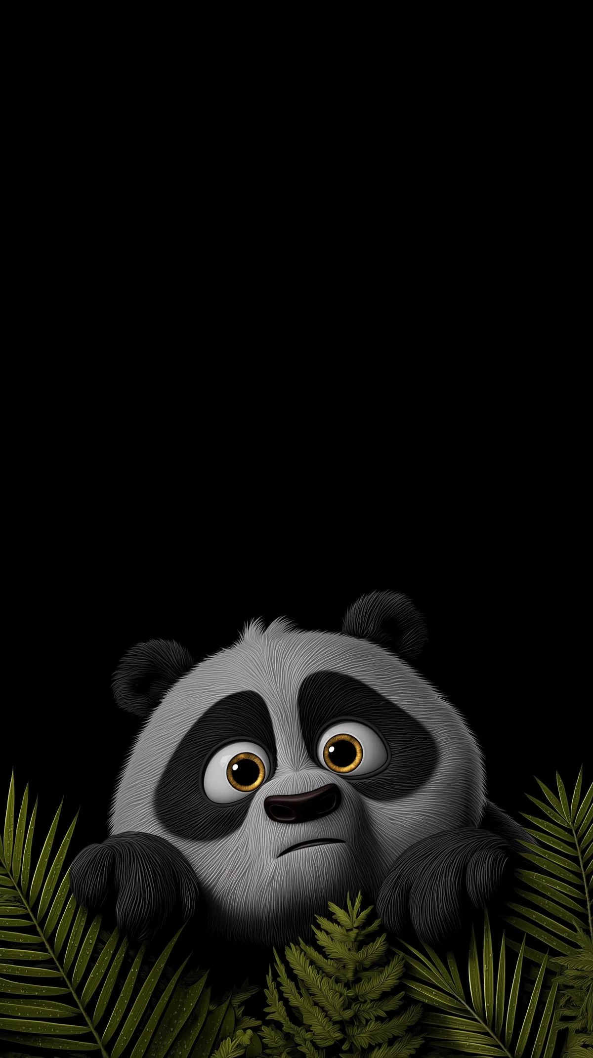 Cute Panda in Dark Jungle Aesthetic Wallpaper HD wallpaper - Panda Wallpapers | Picmaze