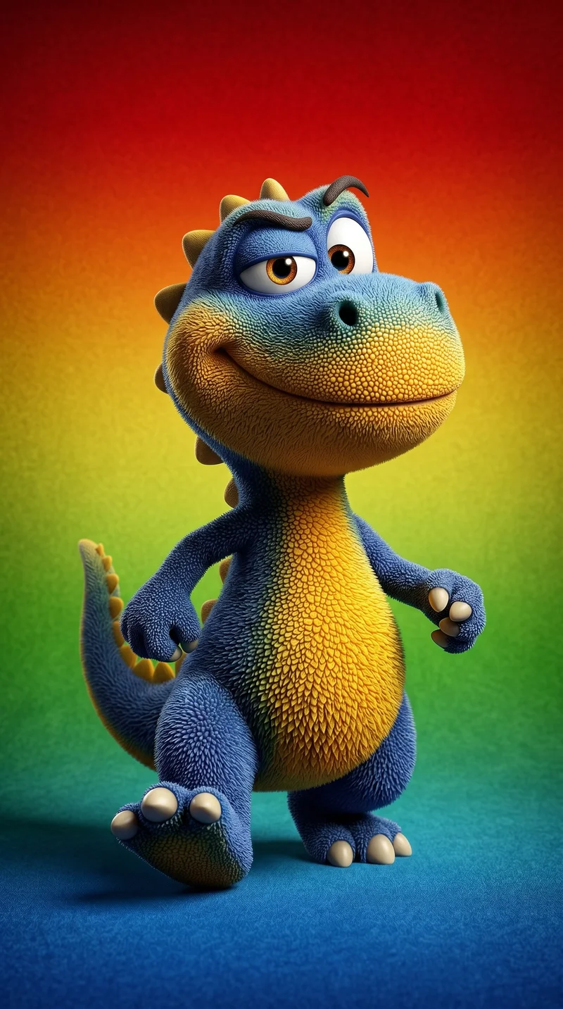 Cute Rainbow Dinosaur Cartoon Wallpaper for Mobile - Fantasy Wallpaper mobile Wallpaper | Picmaze