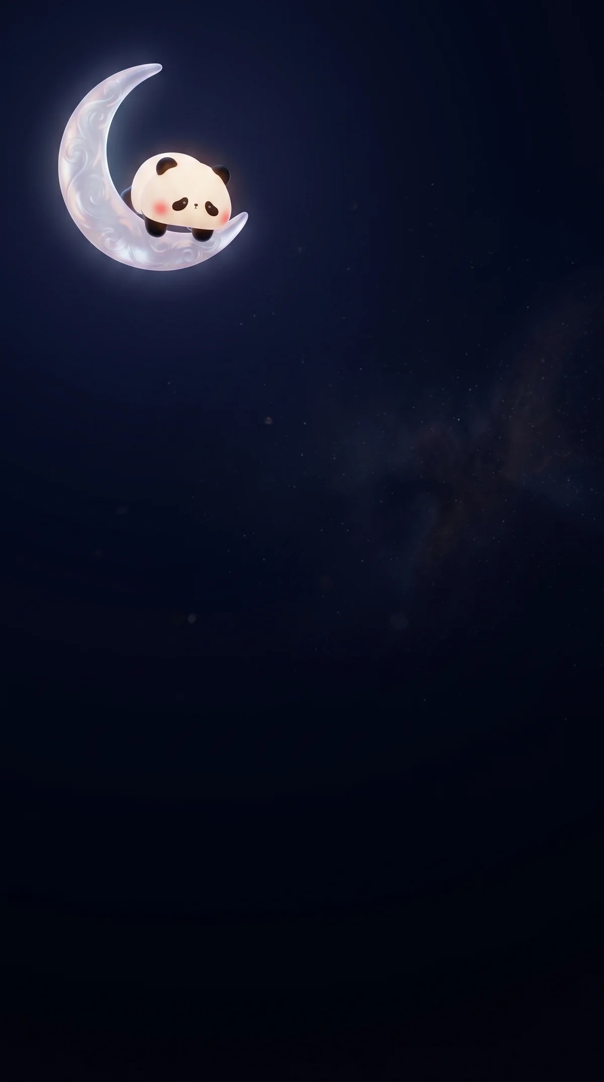 Dreamy Panda Moon Wallpaper with Soft Night Sky Glow wallpaper - Panda Wallpapers | Picmaze