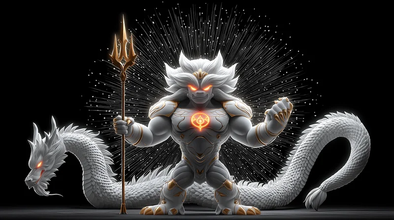 Celestial Dragon God Warrior 4K AMOLED Mythical Wallpaper - Fantasy Wallpaper desktop Wallpaper | Picmaze