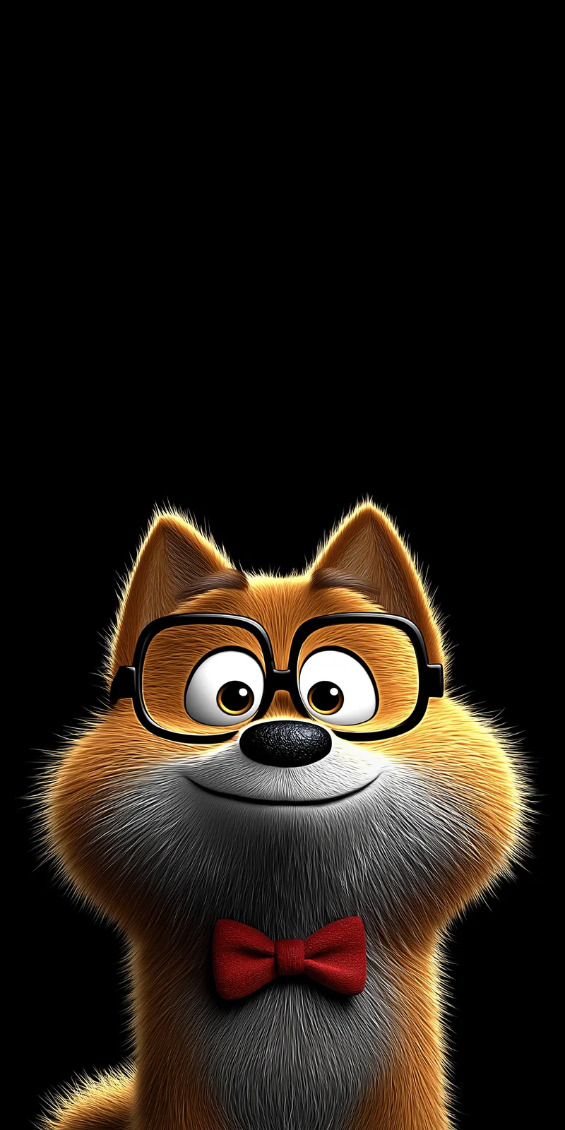 Cute Nerd Fox Wallpaper with Glasses and Bow Tie - ios wallpapers mobile Wallpaper | Picmaze