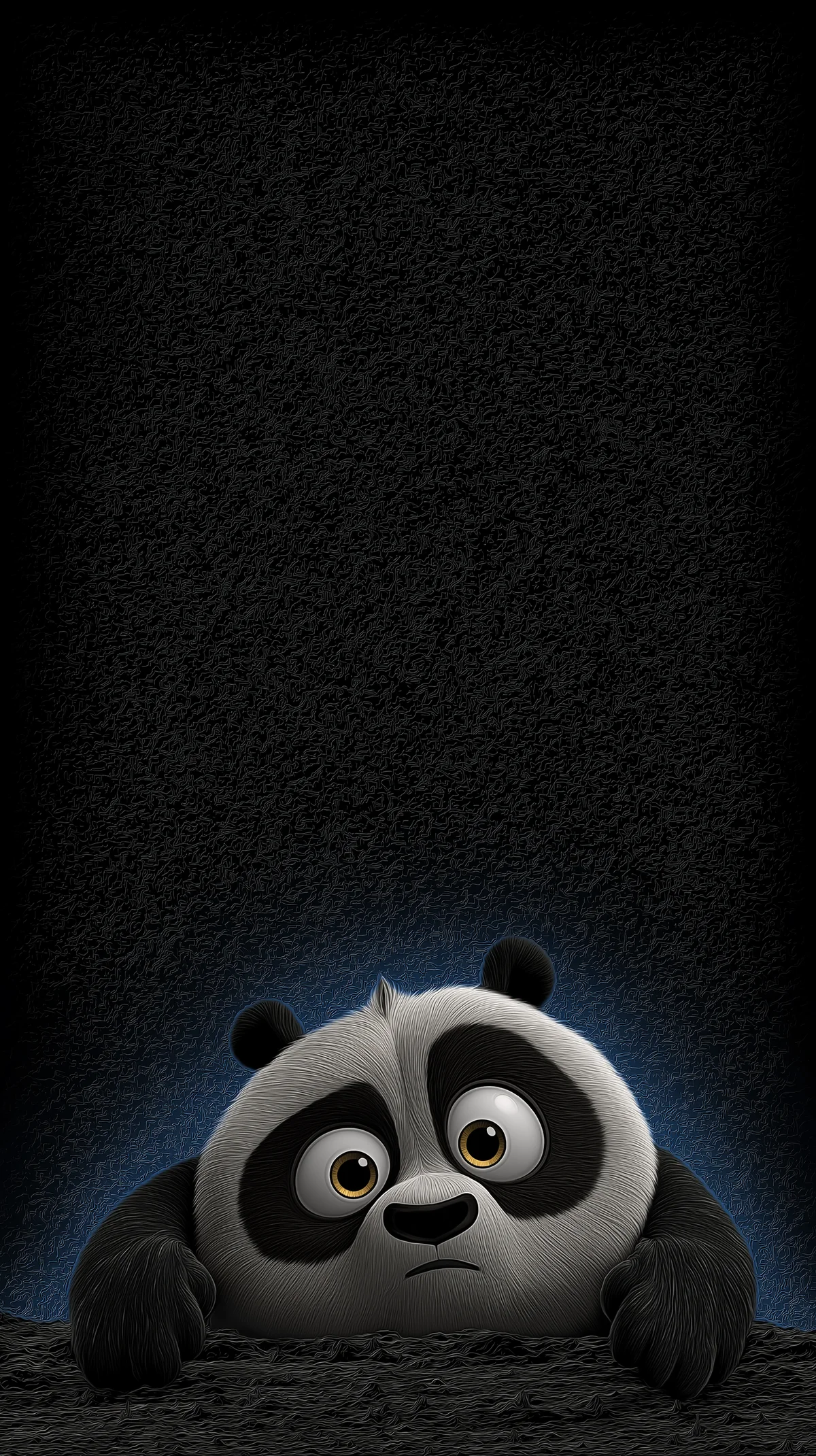 Sad Panda Minimal Dark Wallpaper for AMOLED Phones wallpaper - Panda Wallpapers | Picmaze