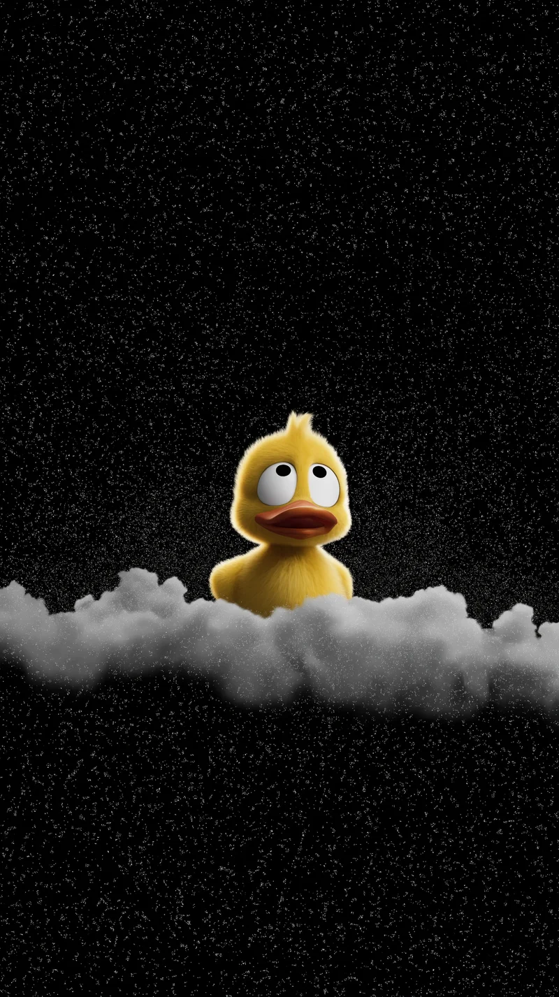 Starry Night Duck Wallpaper with Soft Cloud Aesthetic - Duck Wallpapers mobile Wallpaper | Picmaze