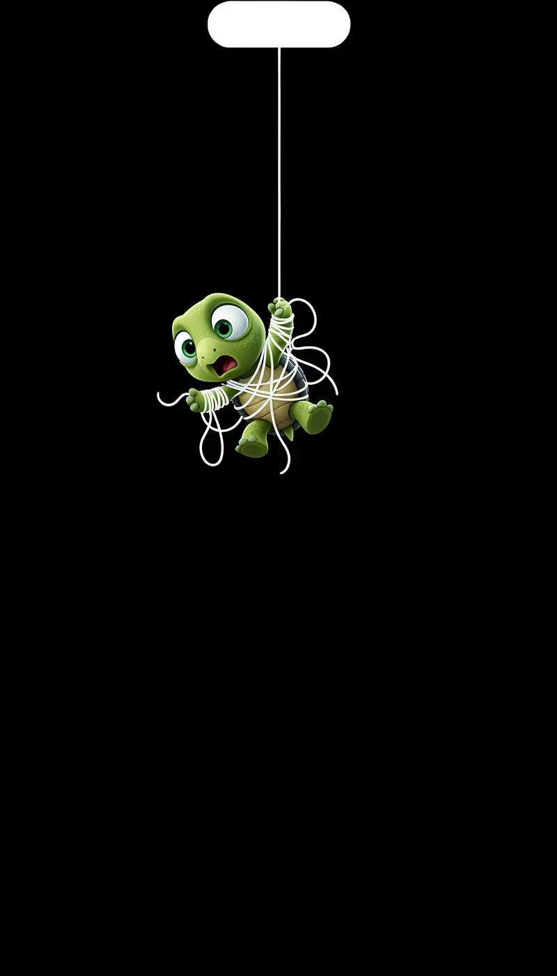 Funny Hanging Turtle Minimal Dark Cute Phone Wallpaper - Turtle mobile Wallpaper | Picmaze