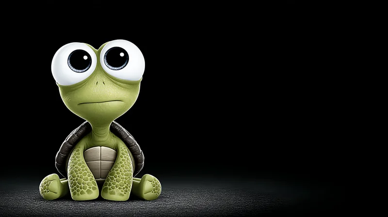 Cute Turtle Sitting 4K Desktop Wallpaper HD Minimal Dark - Turtle desktop Wallpaper | Picmaze