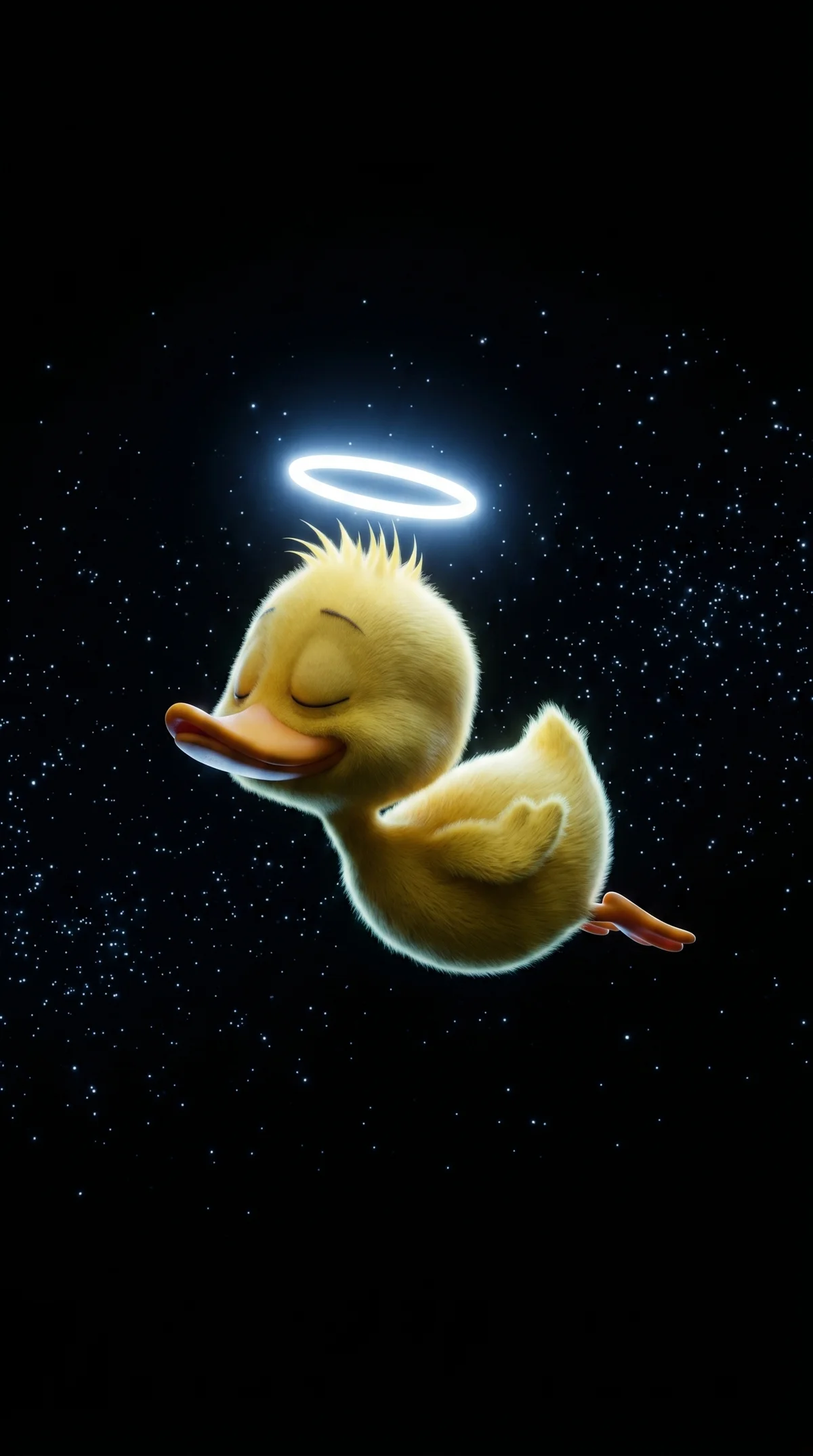 Dreamy Angel Duck Wallpaper with Cosmic Night Glow wallpaper - Duck Wallpapers | Picmaze