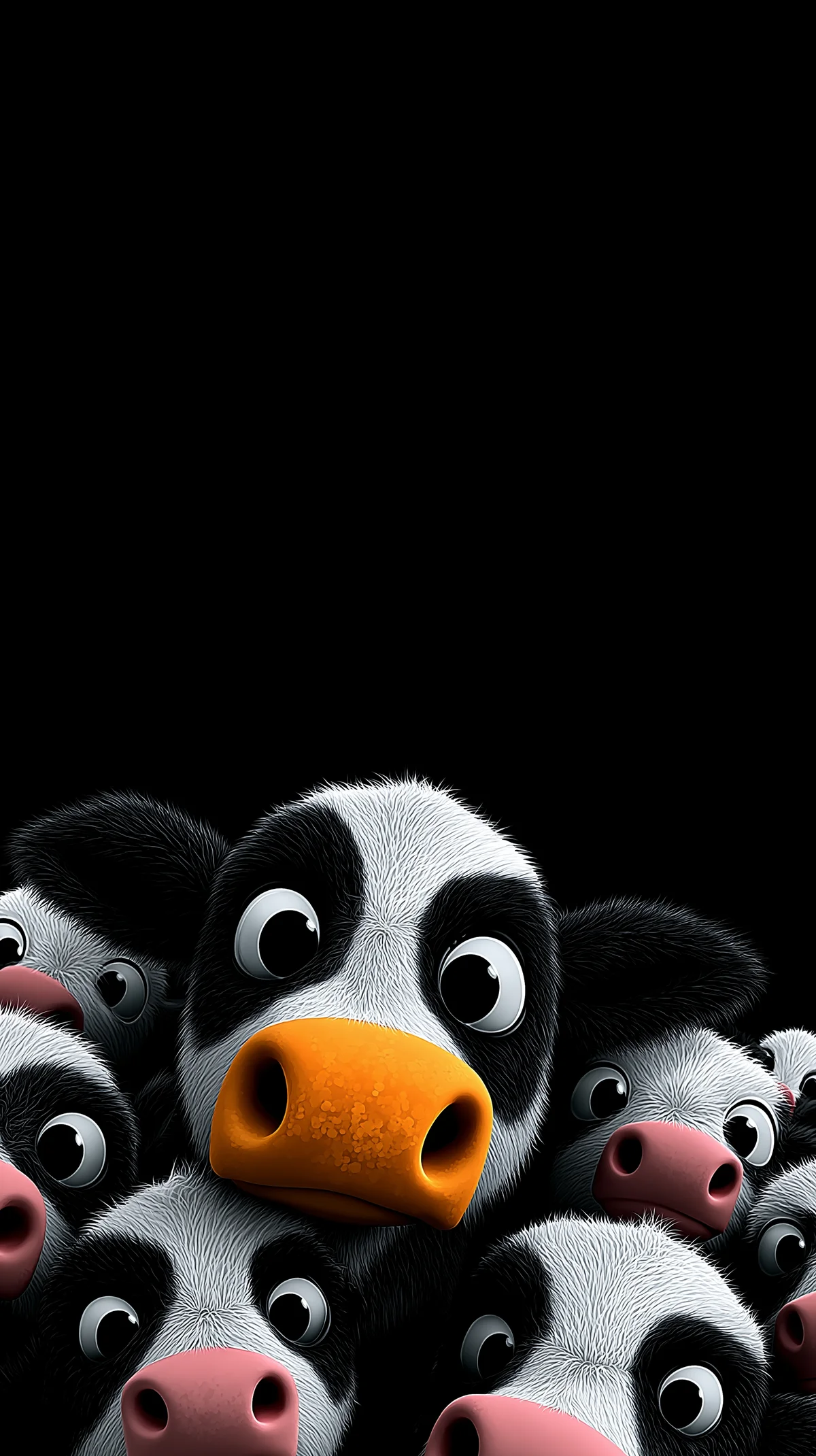 Cute Baby Cow Wallpaper with Bold Orange Nose Focus wallpaper - cow | Picmaze