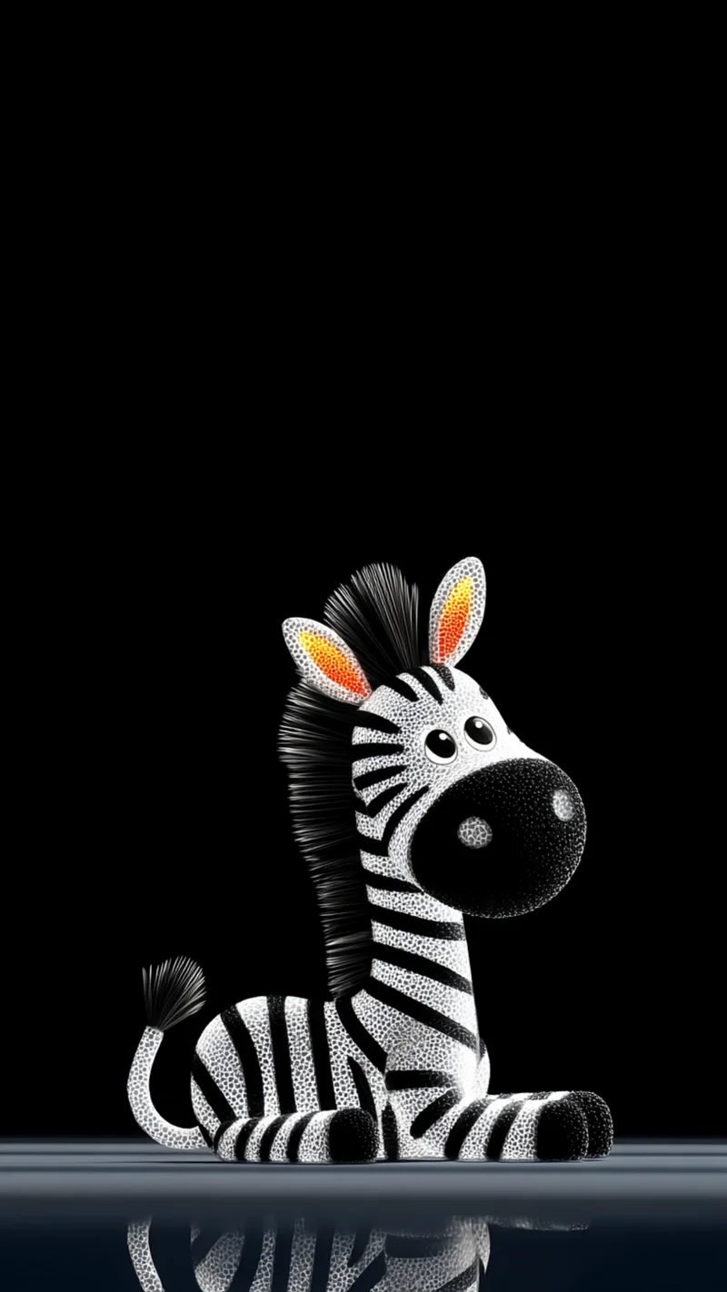 Cute Sitting Zebra Wallpaper with Soft Texture Dark Theme - Zebra wallpapers mobile Wallpaper | Picmaze