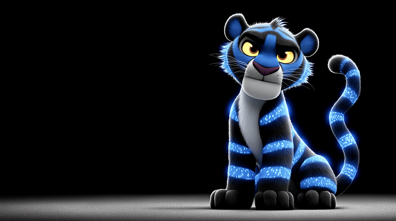 Glowing Blue Panther 4K Dark Fantasy Wallpaper - 3D Wallpaper desktop Wallpaper | Picmaze