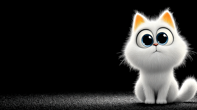 Cute White Kitten with Big Blue Eyes 4K Wallpaper - Desktop Wallpapers  desktop Wallpaper | Picmaze