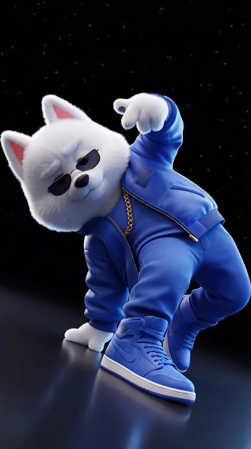 Cool White Wolf Blue Streetwear 4K AMOLED Phone Wallpaper - Dogs wallpaper mobile Wallpaper | Picmaze