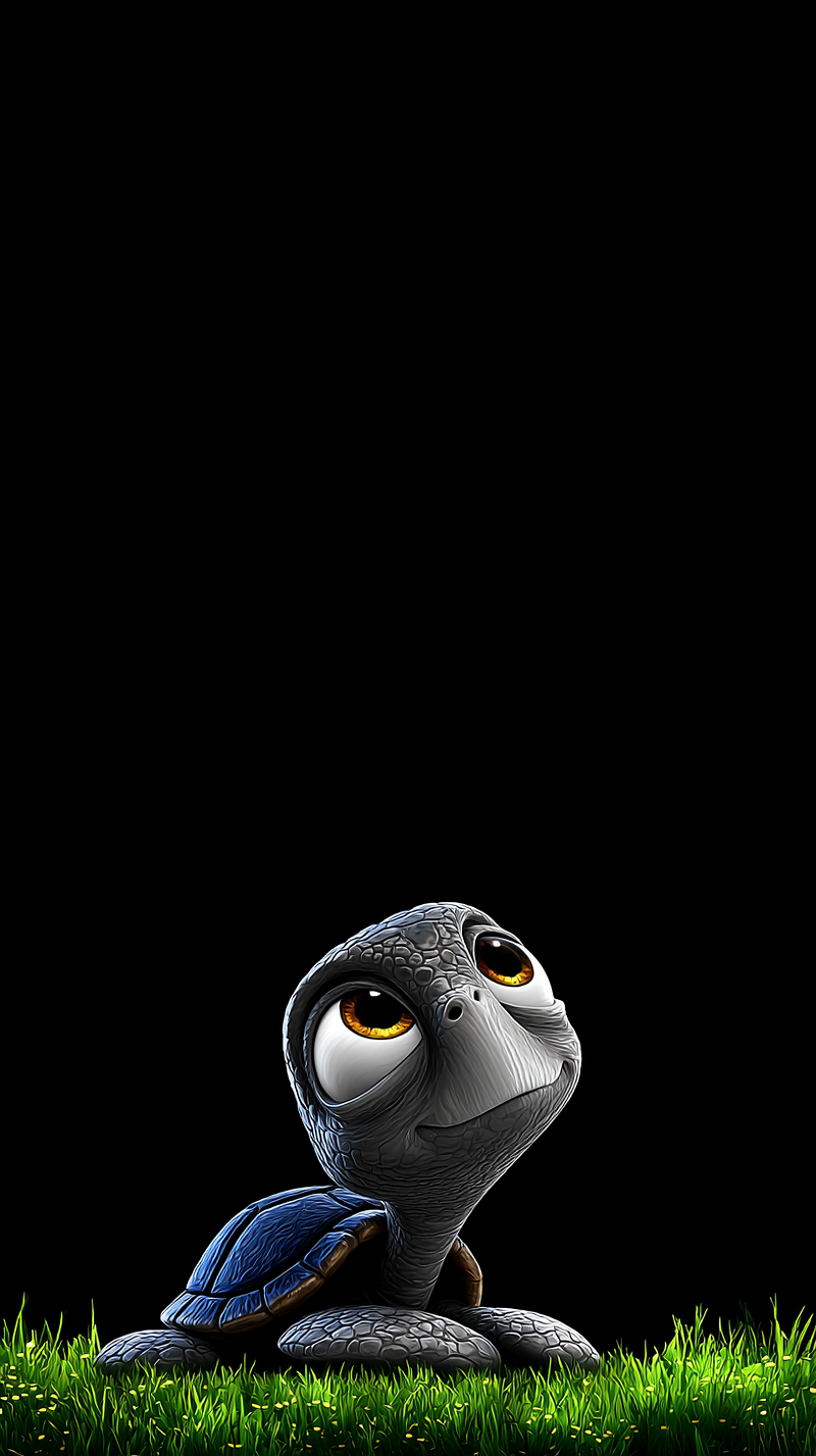 Cute Baby Turtle Wallpaper 4K Dark Aesthetic - draft mobile Wallpaper | Picmaze