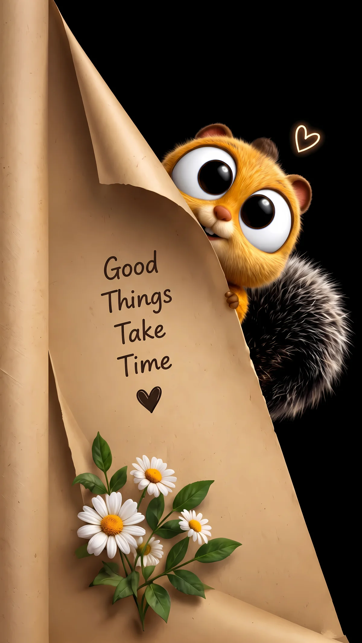 Cute Squirrel Inspirational Quote 4K AMOLED Phone Wallpaper wallpaper - cute squirrel wallpapers | Picmaze