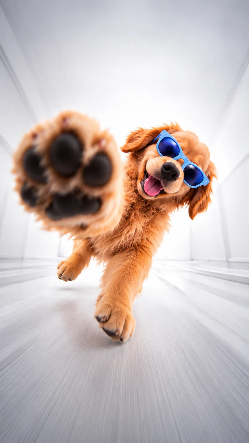 Golden Retriever Puppy Wearing Sunglasses 4K Phone Wallpaper Wallpaper | Picmaze