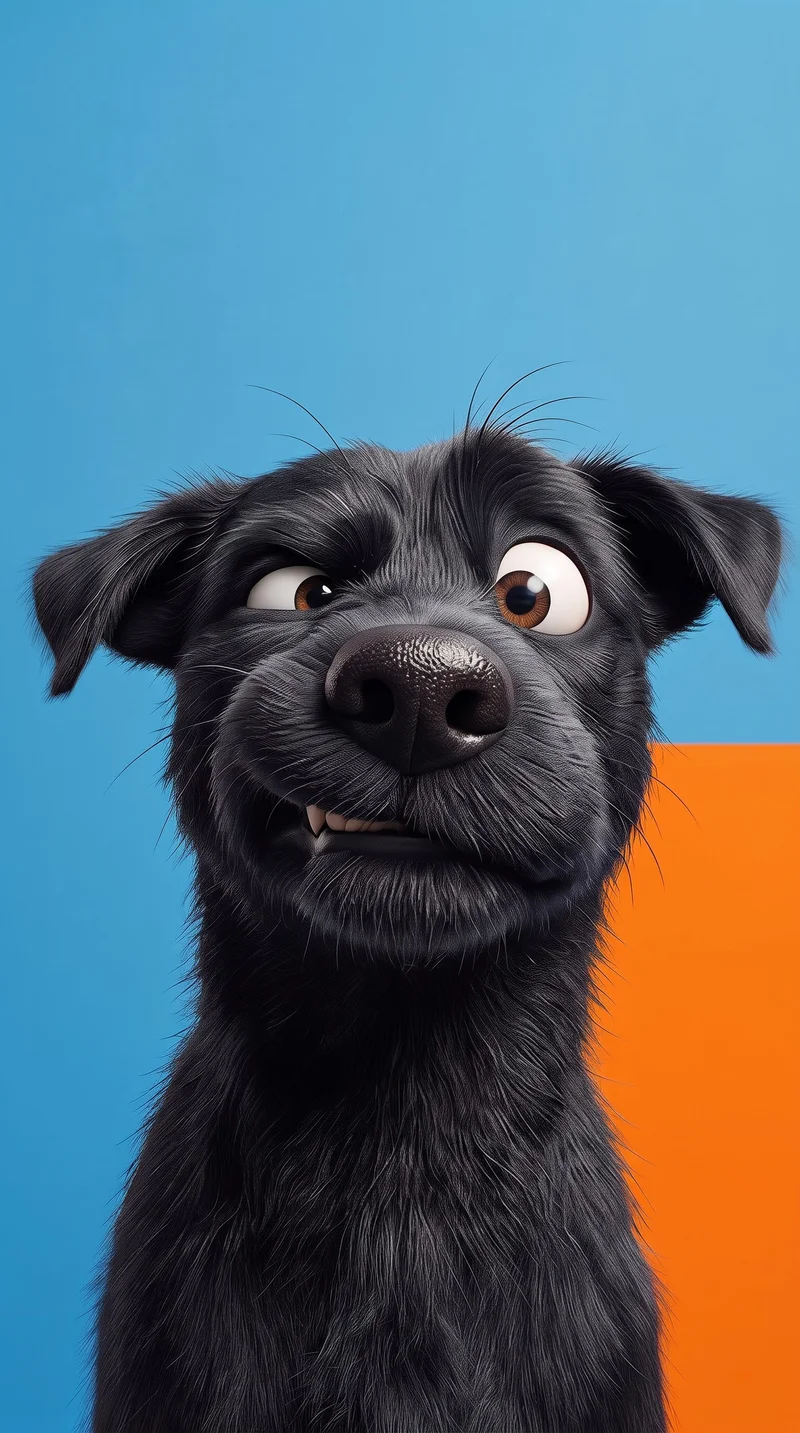 Silly Black Dog Funny Face 4K Phone Wallpaper - Dogs wallpaper mobile Wallpaper | Picmaze