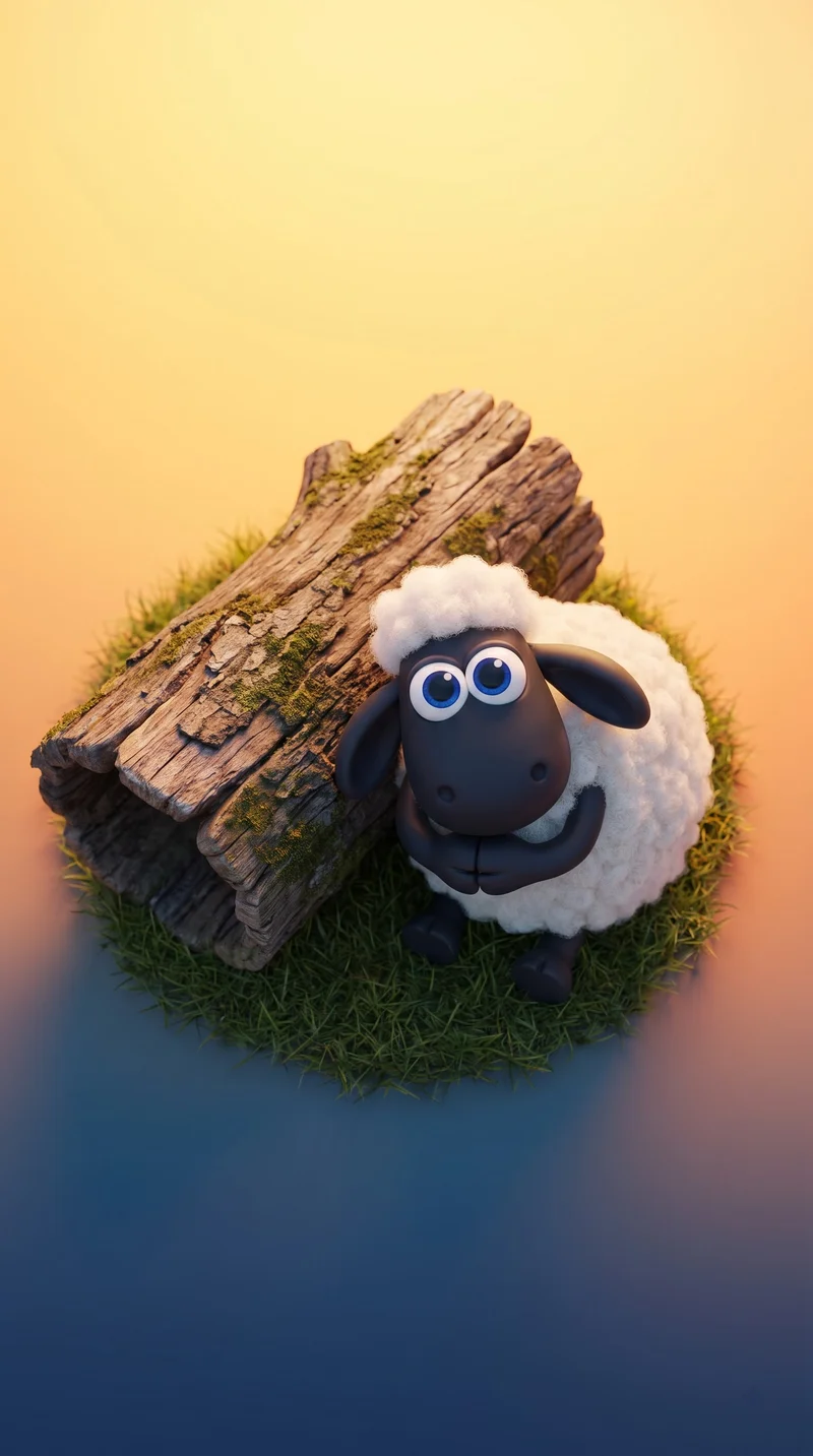Cute 3D Cartoon Sheep Mobile Wallpaper - live wallpapers mobile Wallpaper | Picmaze