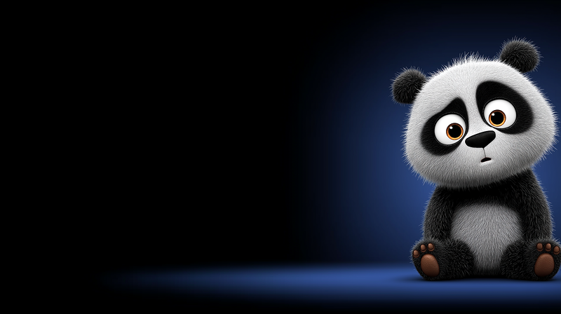 Cute Baby Panda 4K Dark Aesthetic Wallpaper - 3D Wallpaper desktop Wallpaper | Picmaze