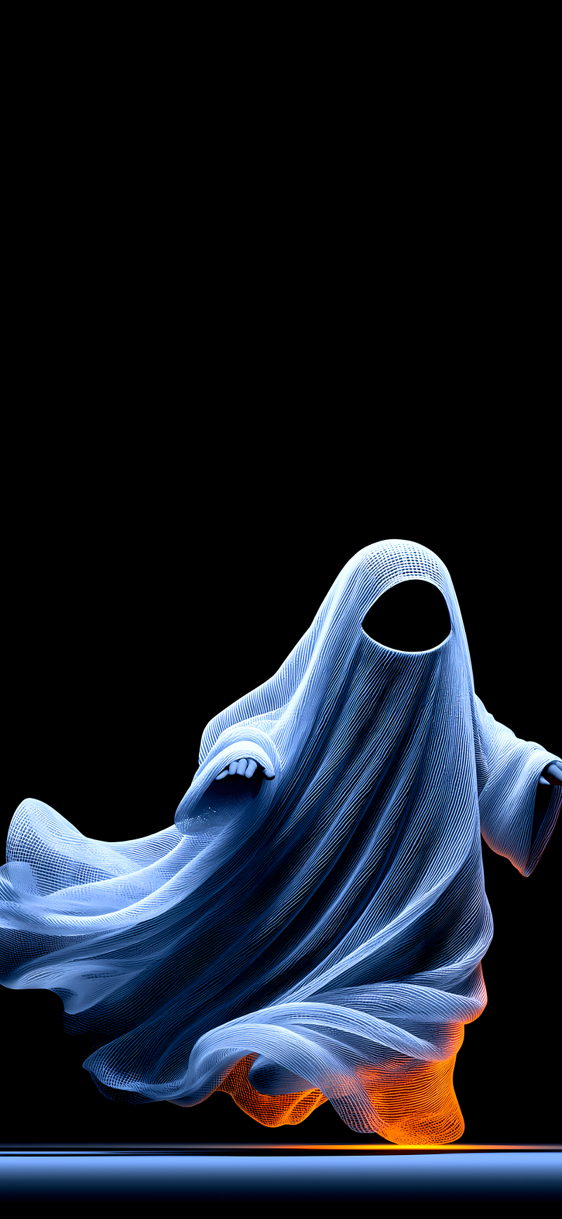 Abstract Blue Ghost 3D iPhone Wallpaper HD - ios wallpapers mobile Wallpaper | Picmaze