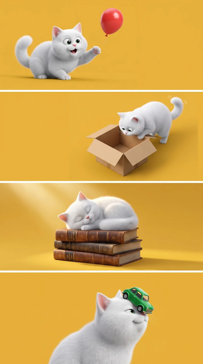 White Cat Playful Scenes Yellow 4K Phone Wallpaper - Cat Wallpapers mobile Wallpaper | Picmaze