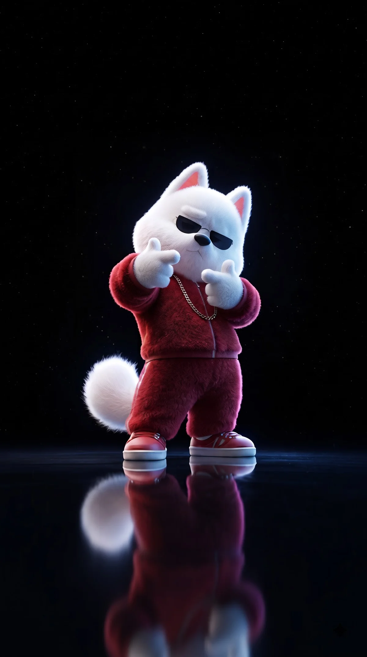Cool White Dog Red Tracksuit AMOLED 4K Phone Wallpaper wallpaper - Dogs wallpaper | Picmaze