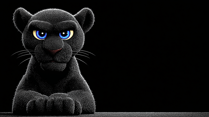 Black Panther Blue Eyes 4K Dark Wallpaper - 3D Wallpaper desktop Wallpaper | Picmaze
