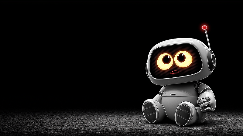 Cute Dark Robot 4K Glowing Eyes Wallpaper - 3D Wallpaper desktop Wallpaper | Picmaze