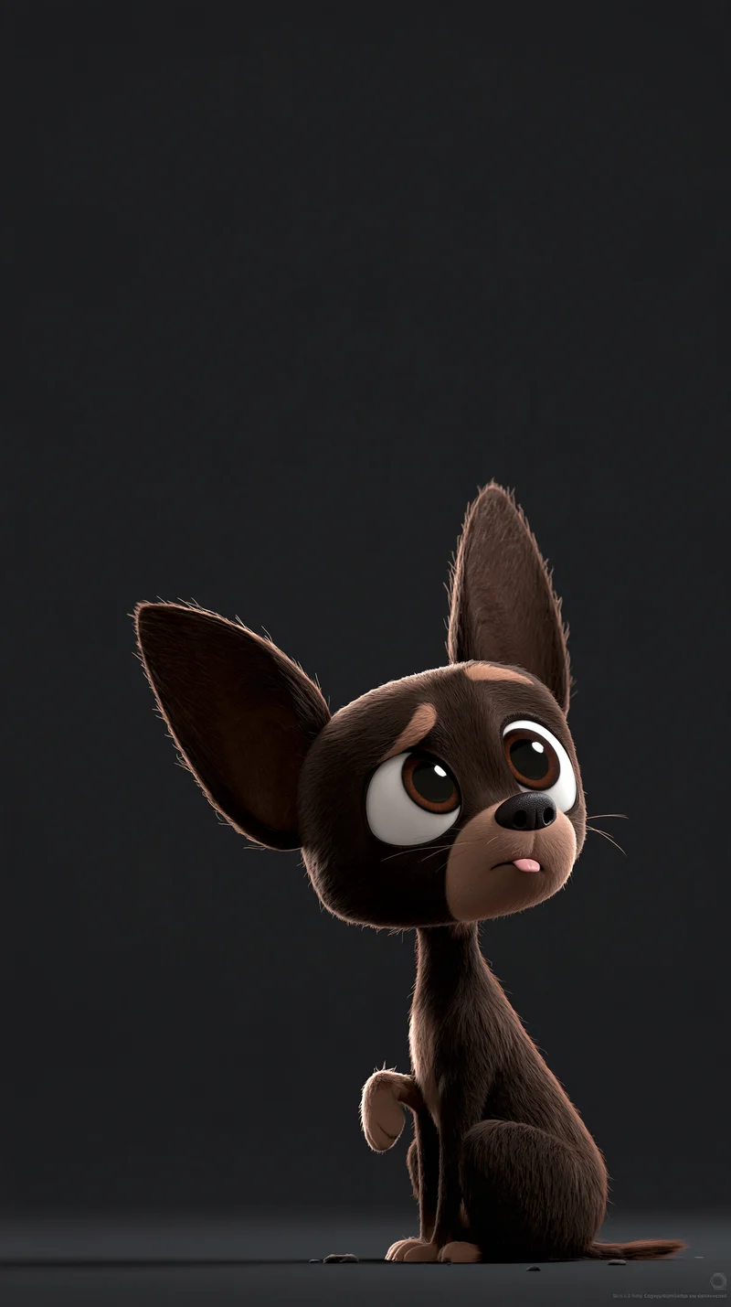 Sad Little Puppy Big Eyes Dark AMOLED Phone Wallpaper Wallpaper | Picmaze