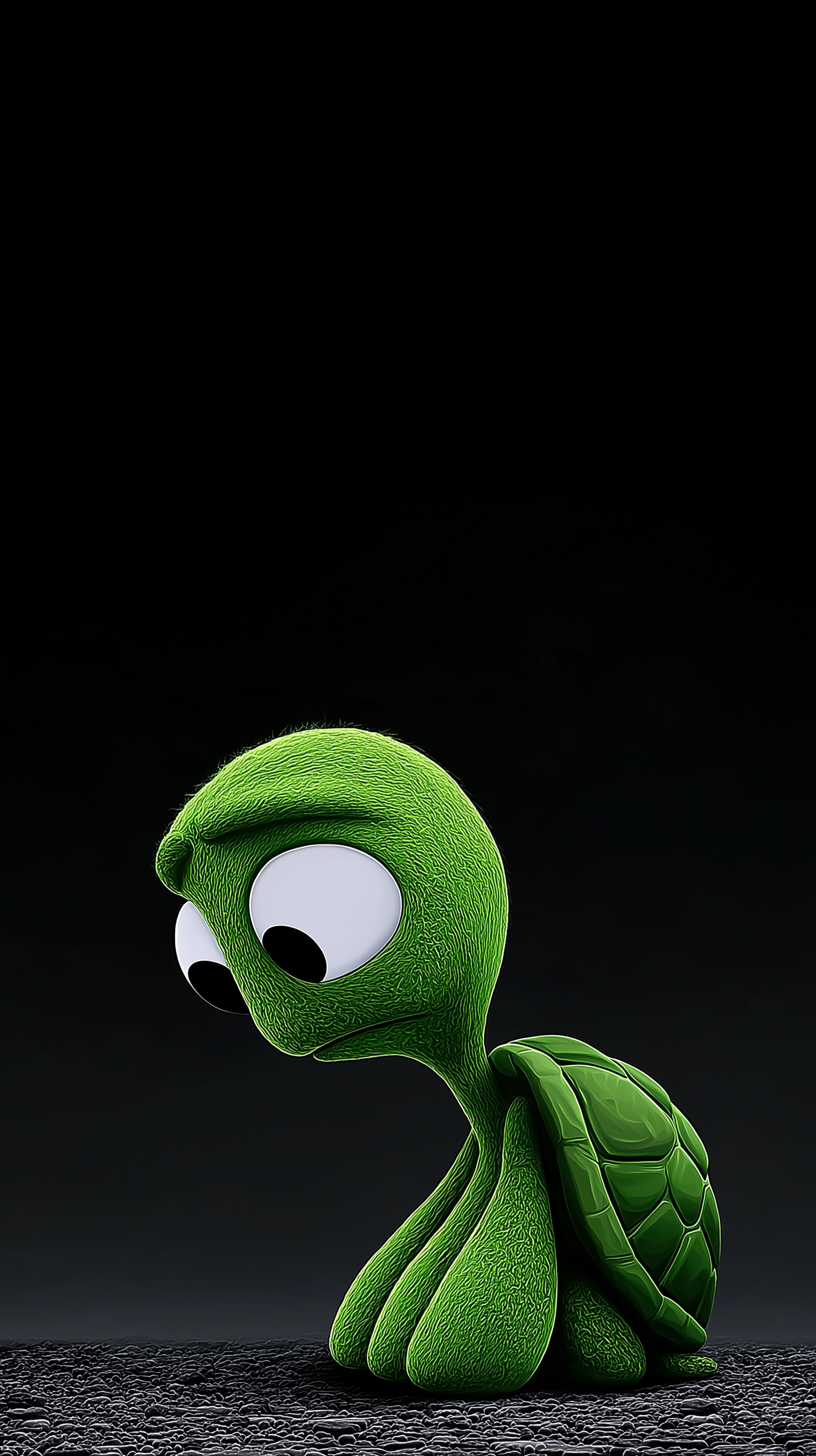 Moody Lonely Turtle Dark Minimal Aesthetic Wallpaper | Picmaze